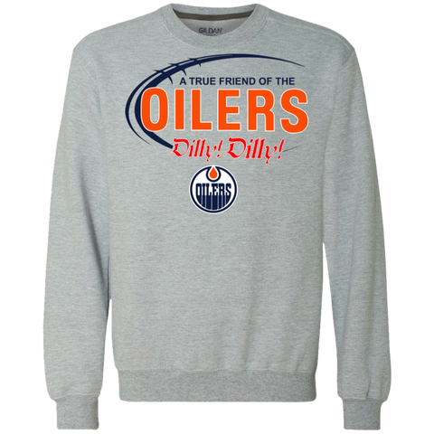 Dilly Dilly A True Friend Of The Edmonton Oilers Sweatshirt - The White Eagles Dilly Dilly A True Friend Of The Edmonton Oilers Sweatshirt - The White Eagles