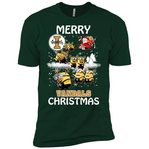 Idaho Vandals Ugly Christmas Sweaters Minions Santa Claus Merry Christmas Men's Sleeve Shirt - The White Eagles Idaho Vandals Ugly Christmas Sweaters Minions Santa Claus Merry Christmas Men's Sleeve Shirt - The White Eagles