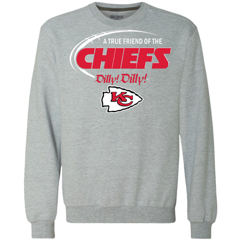 Dilly Dilly Kansas City Chiefs A True Friend Of The Chiefs Sweatshirt - The White Eagles Dilly Dilly Kansas City Chiefs A True Friend Of The Chiefs Sweatshirt - The White Eagles