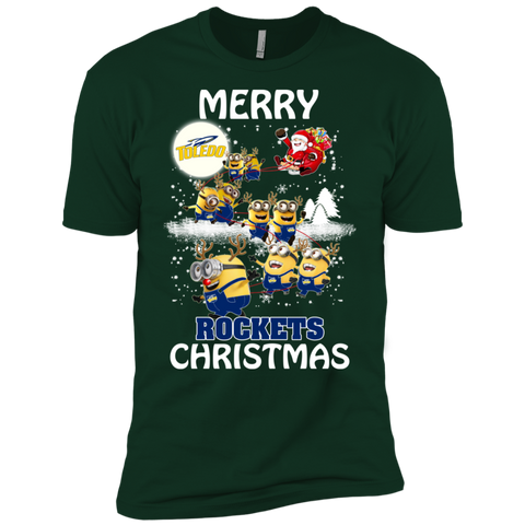 Toledo Rockets Ugly Christmas Sweaters Minions Santa Claus Merry Christmas Men's Sleeve Shirt - The White Eagles Toledo Rockets Ugly Christmas Sweaters Minions Santa Claus Merry Christmas Men's Sleeve Shirt - The White Eagles