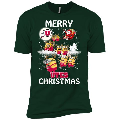 Utah Utes Ugly Christmas Sweaters Minions Santa Claus Merry Christmas Men's Sleeve Shirt - The White Eagles Utah Utes Ugly Christmas Sweaters Minions Santa Claus Merry Christmas Men's Sleeve Shirt - The White Eagles