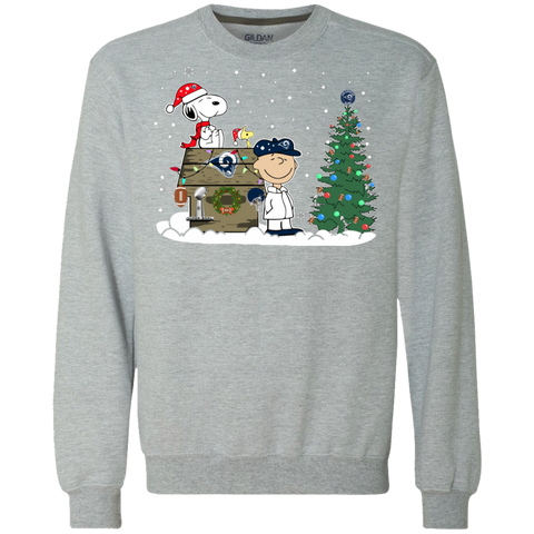 Los Angeles Rams Snoopy The Peanuts Ugly Christmas Sweater Super Bowl Sweatshirt - The White Eagles Los Angeles Rams Snoopy The Peanuts Ugly Christmas Sweater Super Bowl Sweatshirt - The White Eagles