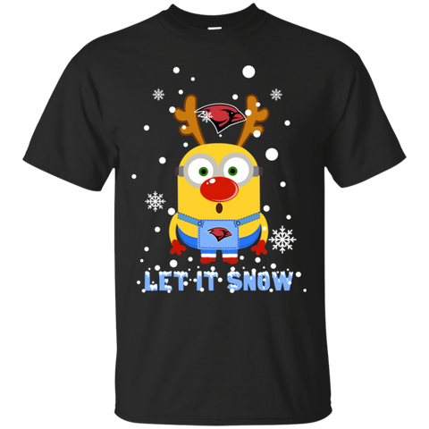 Minion Incarnate Word Cardinals Ugly Christmas Sweaters Let It Snow Cotton T-Shirt - The White Eagles Minion Incarnate Word Cardinals Ugly Christmas Sweaters Let It Snow Cotton T-Shirt - The White Eagles