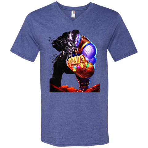 Venom Thanos We Are Venom Men's V-Neck T-Shirt - The White Eagles Venom Thanos We Are Venom Men's V-Neck T-Shirt - The White Eagles