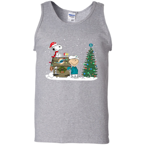 Miami Dolphins Snoopy The Peanuts Ugly Christmas Sweater Super Bowl Tank Top - The White Eagles Miami Dolphins Snoopy The Peanuts Ugly Christmas Sweater Super Bowl Tank Top - The White Eagles