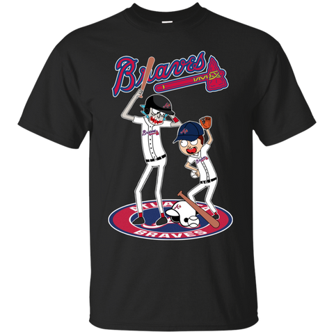 Atlanta Braves Baseball Rick And Morty Cotton T-Shirt - The White Eagles Atlanta Braves Baseball Rick And Morty Cotton T-Shirt - The White Eagles
