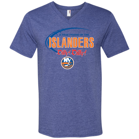 Dilly Dilly A True Friend Of The New York Islanders Men's V-Neck T-Shirt - The White Eagles Dilly Dilly A True Friend Of The New York Islanders Men's V-Neck T-Shirt - The White Eagles