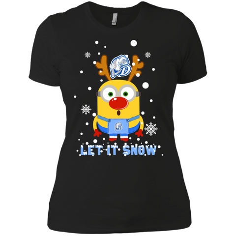 Minion Drake Bulldogs Ugly Christmas Sweaters Let It Snow Ladies' Shirt - The White Eagles Minion Drake Bulldogs Ugly Christmas Sweaters Let It Snow Ladies' Shirt - The White Eagles