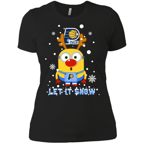 Minion Indiana Pacers Ugly Christmas Sweaters Let It Snow Ladies' Shirt - The White Eagles Minion Indiana Pacers Ugly Christmas Sweaters Let It Snow Ladies' Shirt - The White Eagles