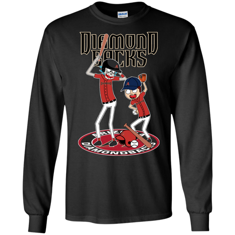 Arizona Diamondbacks Baseball Rick And Morty LS Cotton T-Shirt - The White Eagles Arizona Diamondbacks Baseball Rick And Morty LS Cotton T-Shirt - The White Eagles