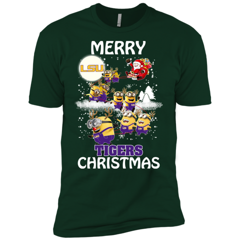 Lsu Tigers Ugly Christmas Sweaters Minions Santa Claus Merry Christmas Men's Sleeve Shirt - The White Eagles Lsu Tigers Ugly Christmas Sweaters Minions Santa Claus Merry Christmas Men's Sleeve Shirt - The White Eagles