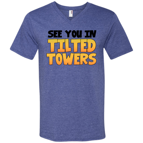 Fortnite See You In Tilted Towers Men's V-Neck T-Shirt - The White Eagles Fortnite See You In Tilted Towers Men's V-Neck T-Shirt - The White Eagles