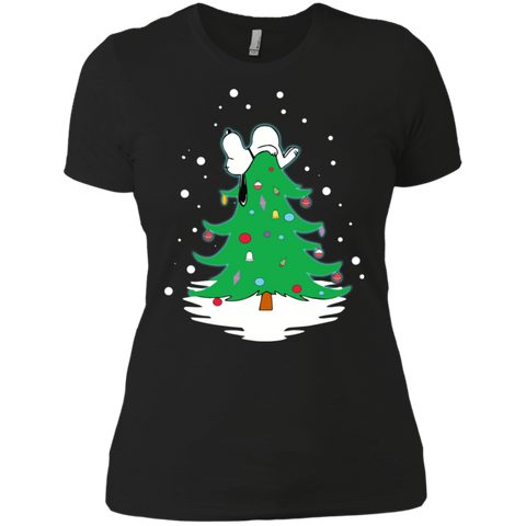 Snoopy Tree Christmas The Peanuts Movie Ladies' Shirt - The White Eagles Snoopy Tree Christmas The Peanuts Movie Ladies' Shirt - The White Eagles