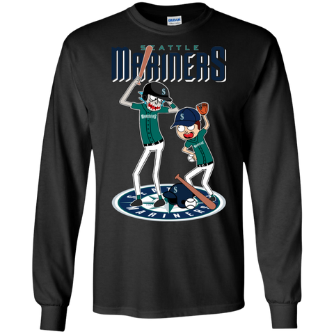 Seattle Mariners Baseball Rick And Morty LS Cotton T-Shirt - The White Eagles Seattle Mariners Baseball Rick And Morty LS Cotton T-Shirt - The White Eagles