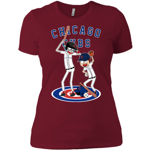 Chicago Cubs Baseball Rick And Morty Ladies' Shirt - The White Eagles Chicago Cubs Baseball Rick And Morty Ladies' Shirt - The White Eagles