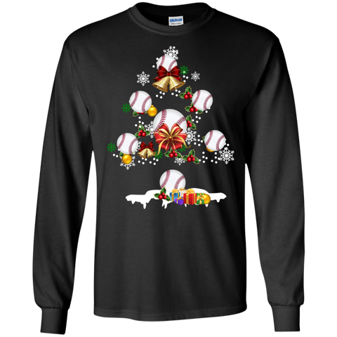Christmas Is Coming Baseball Santa Claus Ugly Christmas Sweater LS Cotton T-Shirt - The White Eagles Christmas Is Coming Baseball Santa Claus Ugly Christmas Sweater LS Cotton T-Shirt - The White Eagles
