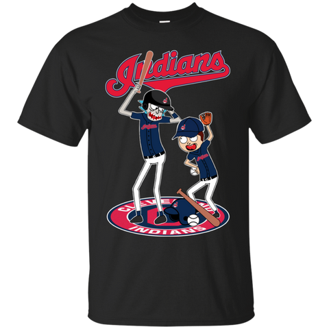 Cleveland Indians Baseball Rick And Morty Cotton T-Shirt - The White Eagles Cleveland Indians Baseball Rick And Morty Cotton T-Shirt - The White Eagles