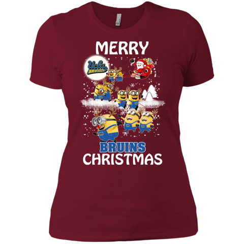 Ucla Bruins Ugly Christmas Sweaters Minions Santa Claus Merry Christmas Ladies' Shirt - The White Eagles Ucla Bruins Ugly Christmas Sweaters Minions Santa Claus Merry Christmas Ladies' Shirt - The White Eagles