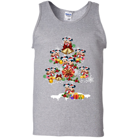 Christmas Is Coming Mickey Mouse Santa Claus Ugly Christmas Sweater Tank Top - The White Eagles Christmas Is Coming Mickey Mouse Santa Claus Ugly Christmas Sweater Tank Top - The White Eagles