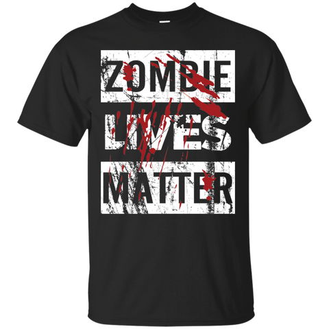 Zombie Lives Matter Tshirt Cotton T-Shirt - The White Eagles Zombie Lives Matter Tshirt Cotton T-Shirt - The White Eagles