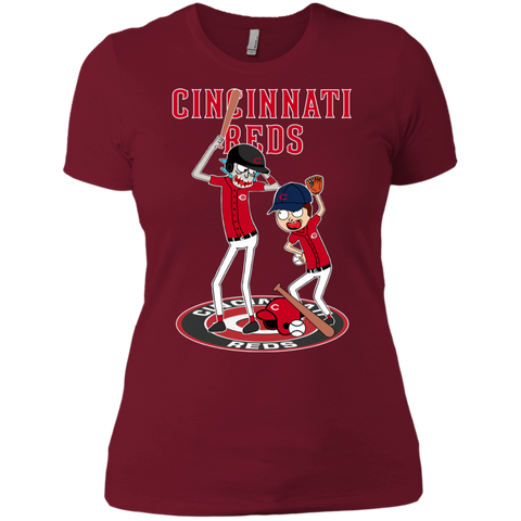 Cincinnati Reds Baseball Rick And Morty Ladies' Shirt - The White Eagles Cincinnati Reds Baseball Rick And Morty Ladies' Shirt - The White Eagles