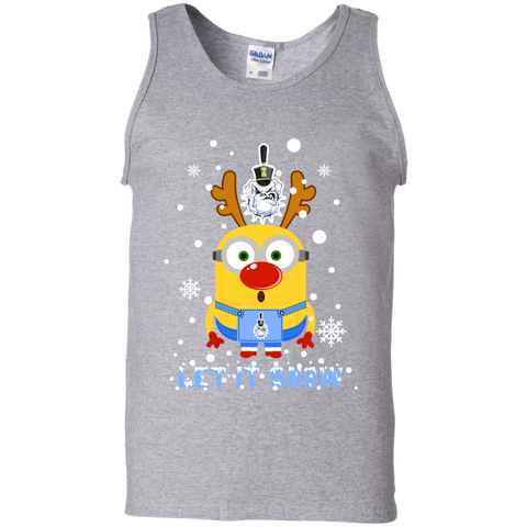 Minion Citadel Bulldogs Ugly Christmas Sweaters Let It Snow Tank Top - The White Eagles Minion Citadel Bulldogs Ugly Christmas Sweaters Let It Snow Tank Top - The White Eagles