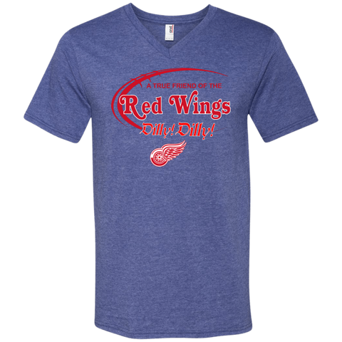 Dilly Dilly A True Friend Of The Detroit Red Wings Men's V-Neck T-Shirt - The White Eagles Dilly Dilly A True Friend Of The Detroit Red Wings Men's V-Neck T-Shirt - The White Eagles