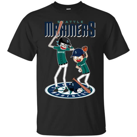 Seattle Mariners Baseball Rick And Morty Cotton T-Shirt - The White Eagles Seattle Mariners Baseball Rick And Morty Cotton T-Shirt - The White Eagles