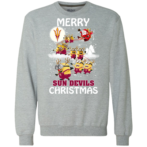 Arizona State Sun Devils T Shirts Minions Santa Claus Merry Christmas Sweatshirt - The White Eagles Arizona State Sun Devils T Shirts Minions Santa Claus Merry Christmas Sweatshirt - The White Eagles
