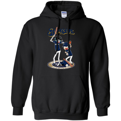 Milwaukee Brewers Baseball Rick And Morty Hoodie - The White Eagles Milwaukee Brewers Baseball Rick And Morty Hoodie - The White Eagles