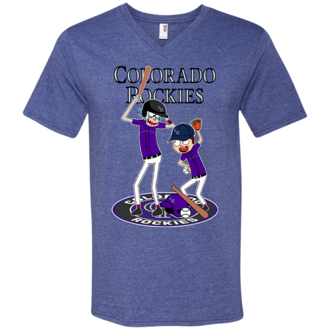Colorado Rockies Baseball Rick And Morty Men's V-Neck T-Shirt - The White Eagles Colorado Rockies Baseball Rick And Morty Men's V-Neck T-Shirt - The White Eagles