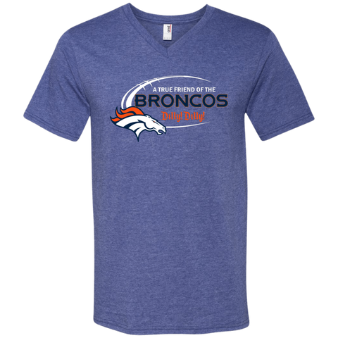 Dilly Dilly Denver Broncos A True Friend Of The Broncos Men's V-Neck T-Shirt - The White Eagles Dilly Dilly Denver Broncos A True Friend Of The Broncos Men's V-Neck T-Shirt - The White Eagles