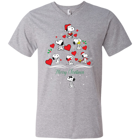 Snoopy Merry Christmas The Peanuts Movie Men's V-Neck T-Shirt - The White Eagles Snoopy Merry Christmas The Peanuts Movie Men's V-Neck T-Shirt - The White Eagles