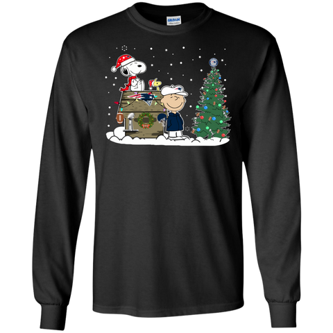 New England Patriots Snoopy The Peanuts Ugly Christmas Sweater Super Bowl LS Cotton T-Shirt - The White Eagles New England Patriots Snoopy The Peanuts Ugly Christmas Sweater Super Bowl LS Cotton T-Shirt - The White Eagles