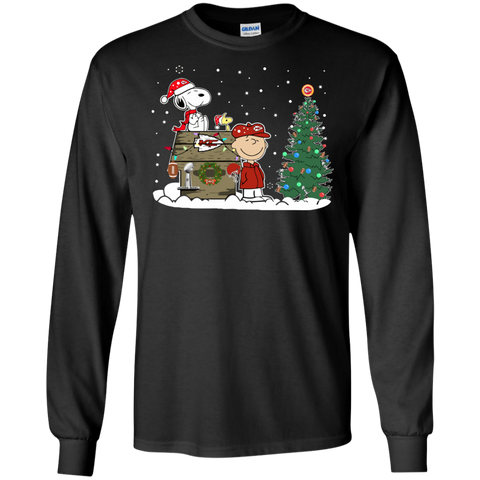 Kansas City Chiefs Snoopy The Peanuts Ugly Christmas Sweater Super Bowl LS Cotton T-Shirt - The White Eagles Kansas City Chiefs Snoopy The Peanuts Ugly Christmas Sweater Super Bowl LS Cotton T-Shirt - The White Eagles