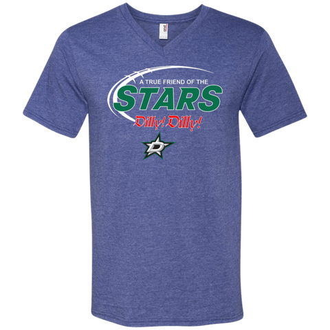 Dilly Dilly A True Friend Of The Dallas Stars Men's V-Neck T-Shirt - The White Eagles Dilly Dilly A True Friend Of The Dallas Stars Men's V-Neck T-Shirt - The White Eagles