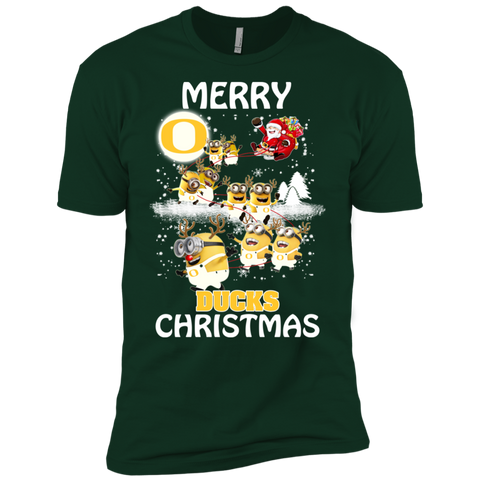 Oregon Ducks Ugly Christmas Sweaters Minions Santa Claus Merry Christmas Men's Sleeve Shirt - The White Eagles Oregon Ducks Ugly Christmas Sweaters Minions Santa Claus Merry Christmas Men's Sleeve Shirt - The White Eagles