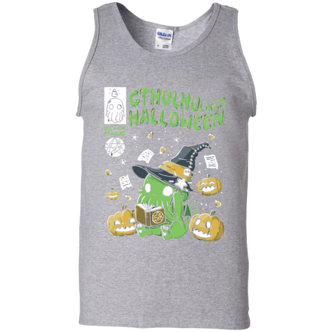 Cthulhu Likes Halloween Shirt Tank Top - The White Eagles Cthulhu Likes Halloween Shirt Tank Top - The White Eagles