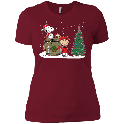 Atlanta Falcons Snoopy The Peanuts Ugly Christmas Sweater Super Bowl Ladies' Shirt - The White Eagles Atlanta Falcons Snoopy The Peanuts Ugly Christmas Sweater Super Bowl Ladies' Shirt - The White Eagles