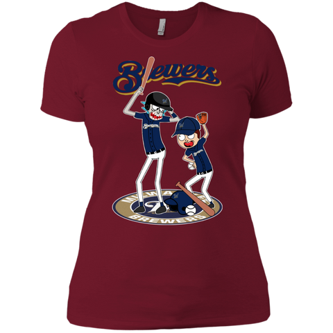 Milwaukee Brewers Baseball Rick And Morty Ladies' Shirt - The White Eagles Milwaukee Brewers Baseball Rick And Morty Ladies' Shirt - The White Eagles