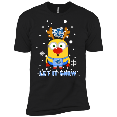 Minion Central Connecticut State Blue Devils Ugly Christmas Sweaters Let It Snow Men's Sleeve Shirt - The White Eagles Minion Central Connecticut State Blue Devils Ugly Christmas Sweaters Let It Snow Men's Sleeve Shirt - The White Eagles