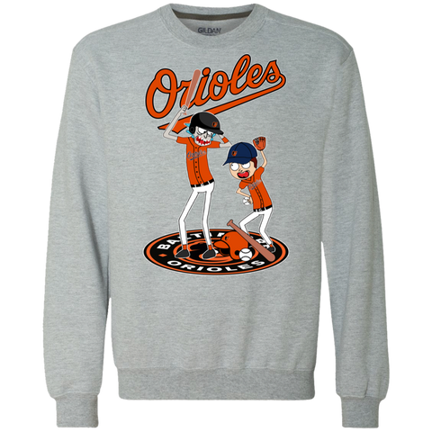 Baltimore Orioles Baseball Rick And Morty Sweatshirt - The White Eagles Baltimore Orioles Baseball Rick And Morty Sweatshirt - The White Eagles