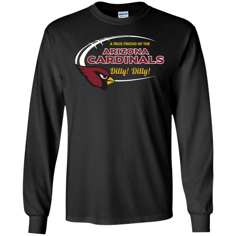 Dilly Dilly Arizona Cardinals A True Friend Of The Cardinals LS Cotton T-Shirt - The White Eagles Dilly Dilly Arizona Cardinals A True Friend Of The Cardinals LS Cotton T-Shirt - The White Eagles
