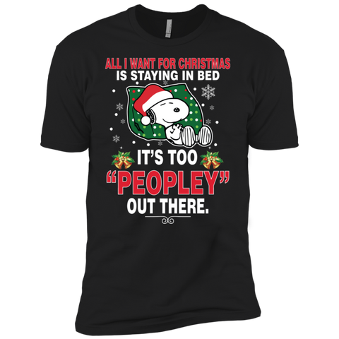 I Want For Christmas Is Staying In Bed Snoopy The Peanuts Movie Men's Sleeve Shirt - The White Eagles I Want For Christmas Is Staying In Bed Snoopy The Peanuts Movie Men's Sleeve Shirt - The White Eagles