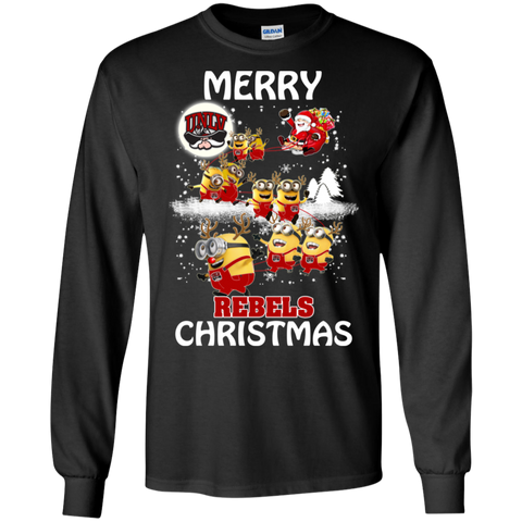 Christmas Sweaters Minions Santa Claus Merry Christmas LS Cotton T-Shirt - The White Eagles Christmas Sweaters Minions Santa Claus Merry Christmas LS Cotton T-Shirt - The White Eagles