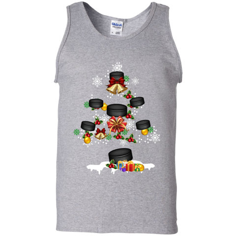 Christmas Is Coming Hockey Santa Claus Ugly Christmas Sweater Tank Top - The White Eagles Christmas Is Coming Hockey Santa Claus Ugly Christmas Sweater Tank Top - The White Eagles