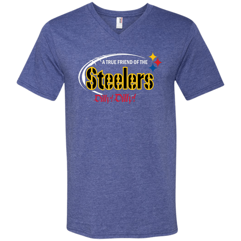 Dilly Dilly Pittsburgh Steelers A True Friend Of The Steelers Men's V-Neck T-Shirt - The White Eagles Dilly Dilly Pittsburgh Steelers A True Friend Of The Steelers Men's V-Neck T-Shirt - The White Eagles