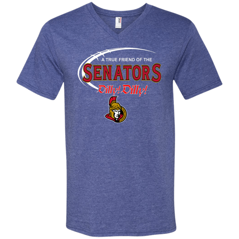 Dilly Dilly A True Friend Of The Ottawa Senators Men's V-Neck T-Shirt - The White Eagles Dilly Dilly A True Friend Of The Ottawa Senators Men's V-Neck T-Shirt - The White Eagles