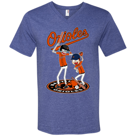 Baltimore Orioles Baseball Rick And Morty Men's V-Neck T-Shirt - The White Eagles Baltimore Orioles Baseball Rick And Morty Men's V-Neck T-Shirt - The White Eagles