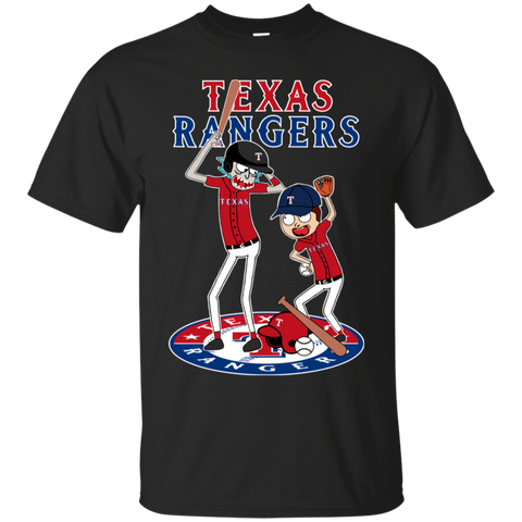 Texas Rangers Baseball Rick And Morty Cotton T-Shirt - The White Eagles Texas Rangers Baseball Rick And Morty Cotton T-Shirt - The White Eagles